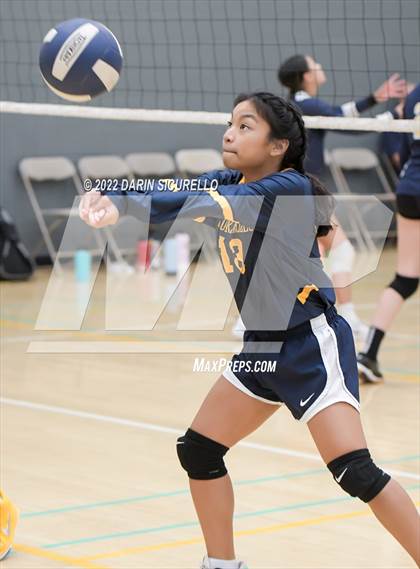 Thumbnail 2 in Lincoln Prep vs Bourgade Catholic (Epic Tourneys Volleyball Invite) photogallery.