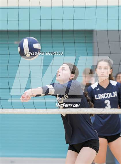 Thumbnail 1 in Lincoln Prep vs Bourgade Catholic (Epic Tourneys Volleyball Invite) photogallery.
