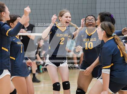 Thumbnail 1 in Lincoln Prep vs Bourgade Catholic (Epic Tourneys Volleyball Invite) photogallery.
