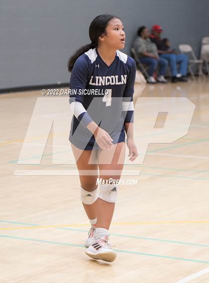 Thumbnail 2 in Lincoln Prep vs Bourgade Catholic (Epic Tourneys Volleyball Invite) photogallery.