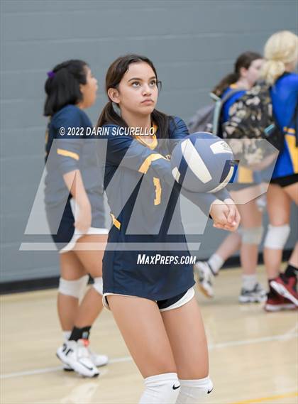 Thumbnail 3 in Lincoln Prep vs Bourgade Catholic (Epic Tourneys Volleyball Invite) photogallery.