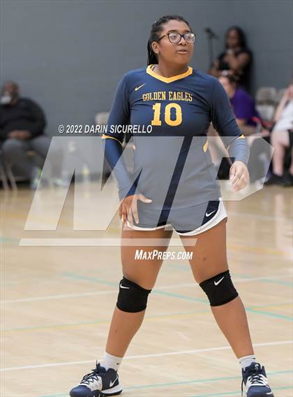 Thumbnail 1 in Lincoln Prep vs Bourgade Catholic (Epic Tourneys Volleyball Invite) photogallery.