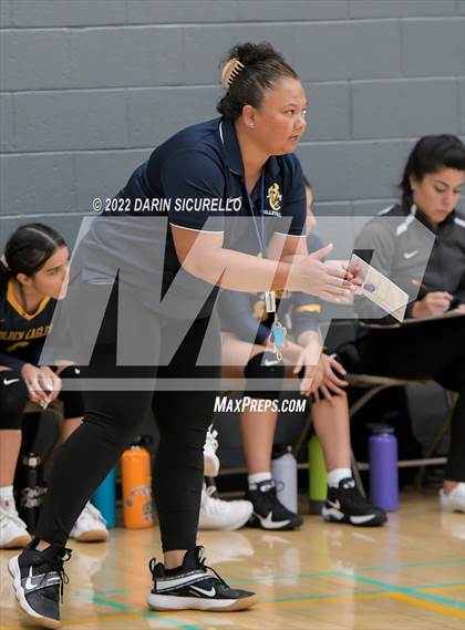 Thumbnail 3 in Lincoln Prep vs Bourgade Catholic (Epic Tourneys Volleyball Invite) photogallery.