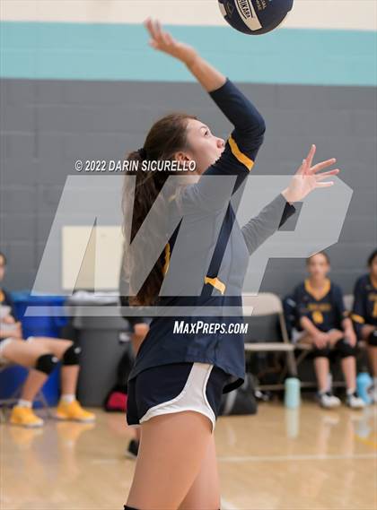 Thumbnail 3 in Lincoln Prep vs Bourgade Catholic (Epic Tourneys Volleyball Invite) photogallery.