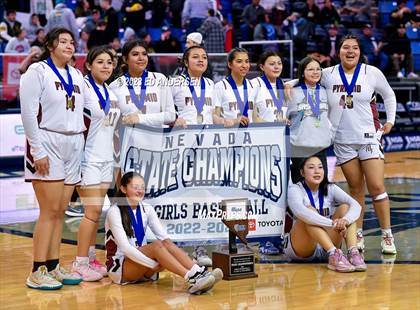 Thumbnail 2 in Pyramid Lake vs. Eureka (NIAA 1A State Championship) photogallery.