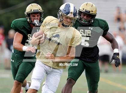 Thumbnail 2 in Pope John XXIII vs. St. Joseph Regional (Scrimmage) photogallery.