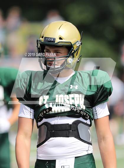 Thumbnail 2 in Pope John XXIII vs. St. Joseph Regional (Scrimmage) photogallery.