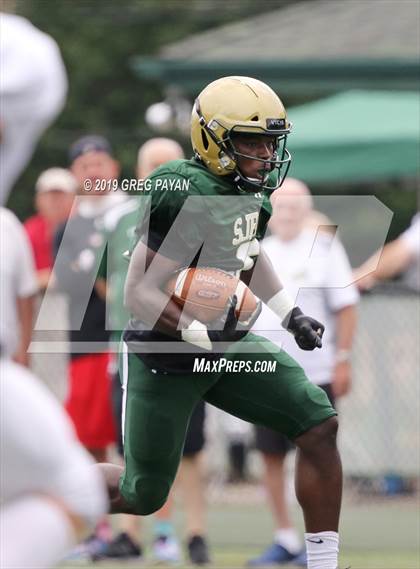 Thumbnail 3 in Pope John XXIII vs. St. Joseph Regional (Scrimmage) photogallery.