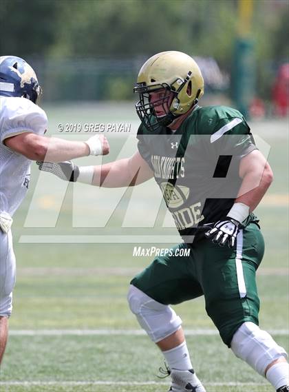 Thumbnail 3 in Pope John XXIII vs. St. Joseph Regional (Scrimmage) photogallery.