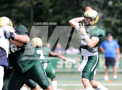 Thumbnail 3 in Pope John XXIII vs. St. Joseph Regional (Scrimmage) photogallery.
