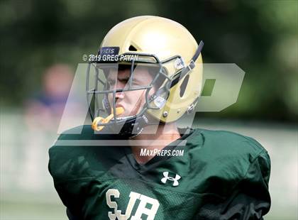 Thumbnail 2 in Pope John XXIII vs. St. Joseph Regional (Scrimmage) photogallery.