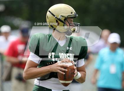Thumbnail 3 in Pope John XXIII vs. St. Joseph Regional (Scrimmage) photogallery.