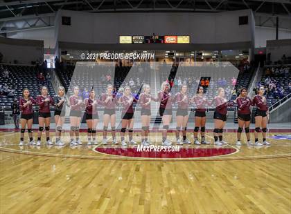 Thumbnail 3 in Blum vs. Fayetteville (UIL Volleyball 1A Finals) photogallery.