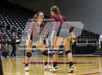 Thumbnail 2 in Blum vs. Fayetteville (UIL Volleyball 1A Finals) photogallery.