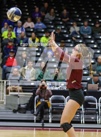 Thumbnail 1 in Blum vs. Fayetteville (UIL Volleyball 1A Finals) photogallery.