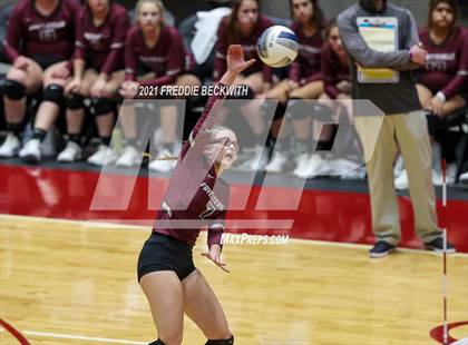Thumbnail 2 in Blum vs. Fayetteville (UIL Volleyball 1A Finals) photogallery.