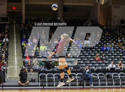 Thumbnail 2 in Blum vs. Fayetteville (UIL Volleyball 1A Finals) photogallery.