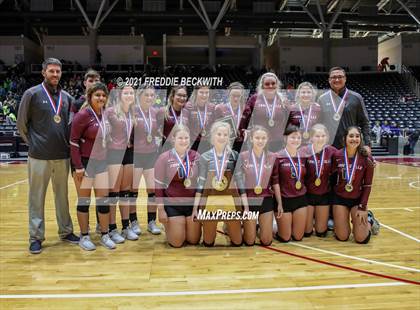 Thumbnail 3 in Blum vs. Fayetteville (UIL Volleyball 1A Finals) photogallery.