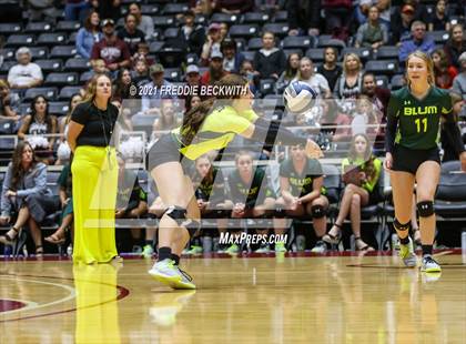 Thumbnail 2 in Blum vs. Fayetteville (UIL Volleyball 1A Finals) photogallery.