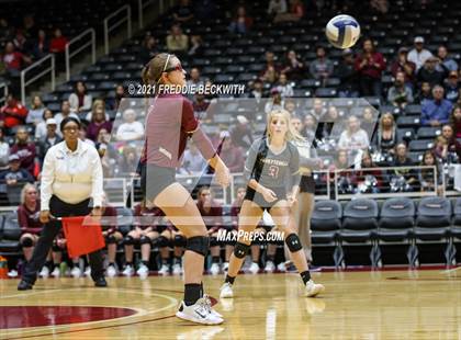 Thumbnail 2 in Blum vs. Fayetteville (UIL Volleyball 1A Finals) photogallery.