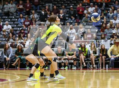 Thumbnail 2 in Blum vs. Fayetteville (UIL Volleyball 1A Finals) photogallery.