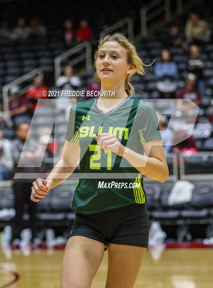 Thumbnail 3 in Blum vs. Fayetteville (UIL Volleyball 1A Finals) photogallery.