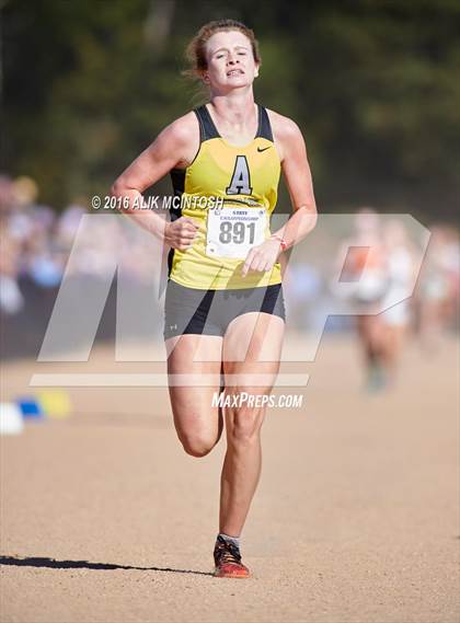 Thumbnail 3 in NCHSAA 4A Girls Cross Country Championships photogallery.