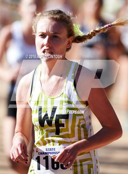 Thumbnail 1 in NCHSAA 4A Girls Cross Country Championships photogallery.