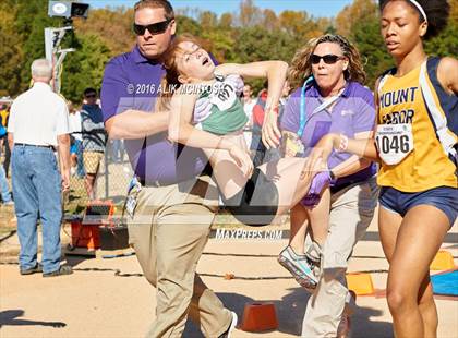 Thumbnail 3 in NCHSAA 4A Girls Cross Country Championships photogallery.