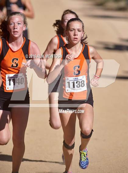 Thumbnail 3 in NCHSAA 4A Girls Cross Country Championships photogallery.