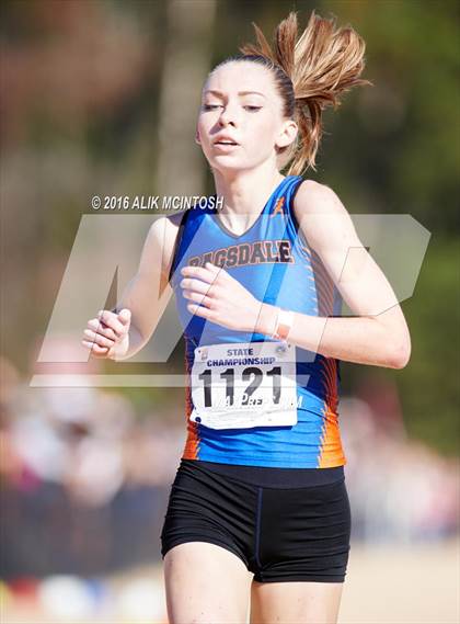 Thumbnail 3 in NCHSAA 4A Girls Cross Country Championships photogallery.