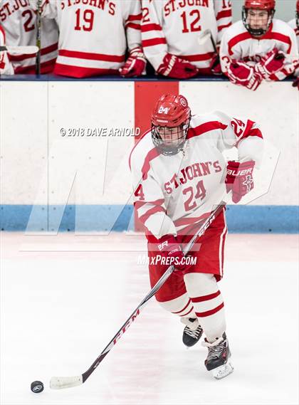Thumbnail 2 in St. John's vs St. Mary's (MIAA Division 1A Play-In) photogallery.
