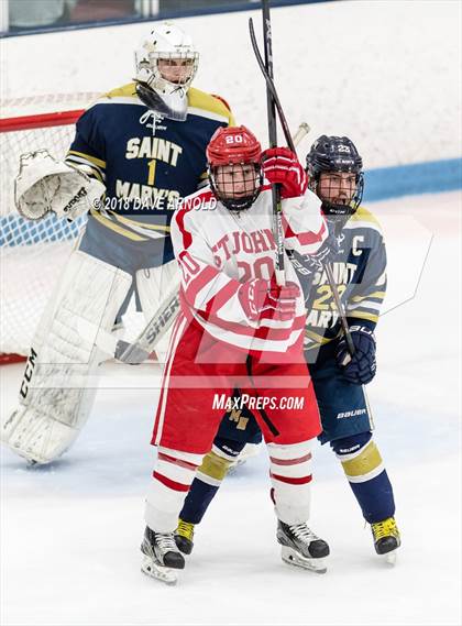 Thumbnail 2 in St. John's vs St. Mary's (MIAA Division 1A Play-In) photogallery.