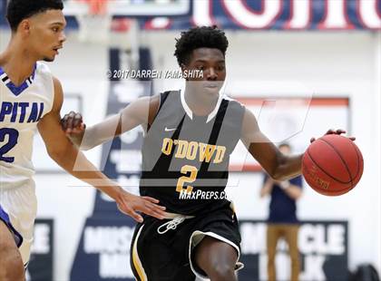 Thumbnail 1 in Capital Christian vs. Bishop O'Dowd (MaxPreps/DLS MLK Jr. Classic) photogallery.