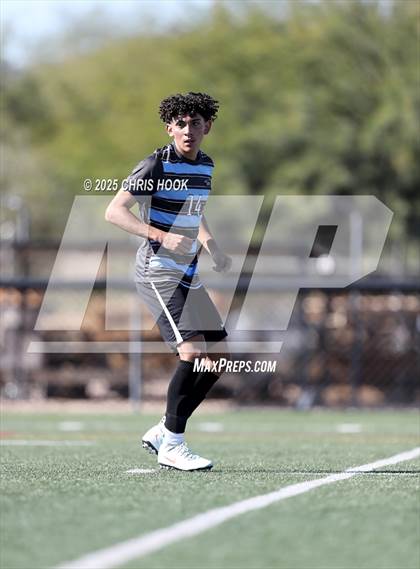 Thumbnail 3 in Sahuaro vs Mica Mountain (Brandon Bean Soccer Tournament) photogallery.