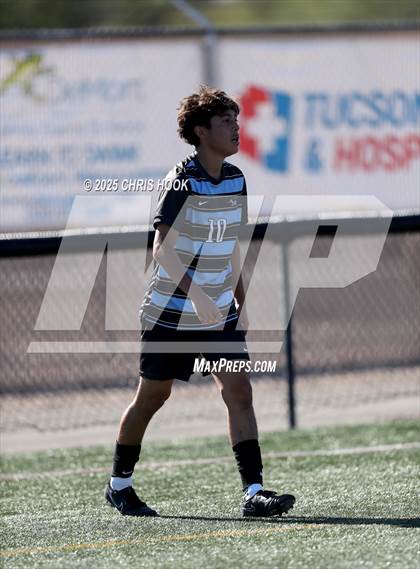 Thumbnail 2 in Sahuaro vs Mica Mountain (Brandon Bean Soccer Tournament) photogallery.
