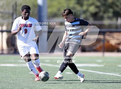 Thumbnail 3 in Sahuaro vs Mica Mountain (Brandon Bean Soccer Tournament) photogallery.