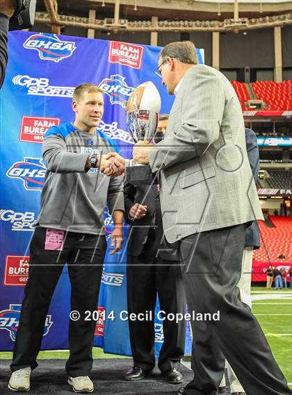 Thumbnail 1 in Eagle's Landing Christian Academy vs. Mount Paran Christian (GHSA 1A Private Final) photogallery.