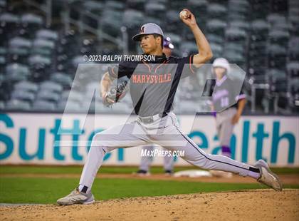 Thumbnail 2 in Marysville vs. Bradshaw Christian (@ Sutter Health Park) photogallery.