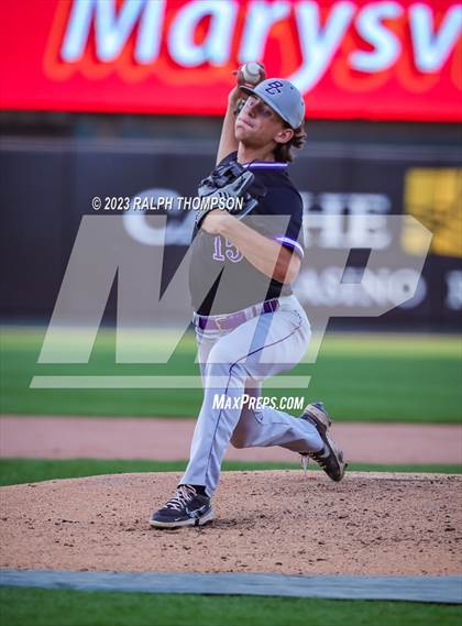 Thumbnail 1 in Marysville vs. Bradshaw Christian (@ Sutter Health Park) photogallery.