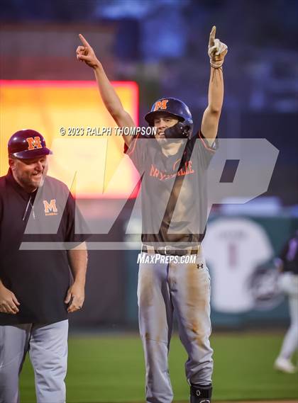 Thumbnail 2 in Marysville vs. Bradshaw Christian (@ Sutter Health Park) photogallery.