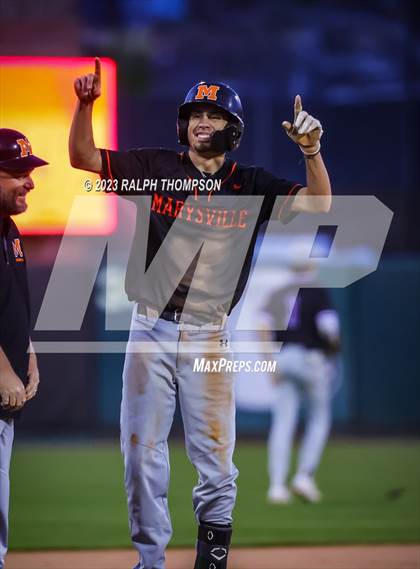 Thumbnail 3 in Marysville vs. Bradshaw Christian (@ Sutter Health Park) photogallery.