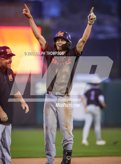Thumbnail 1 in Marysville vs. Bradshaw Christian (@ Sutter Health Park) photogallery.