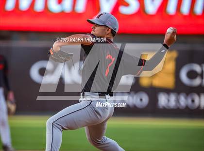 Thumbnail 1 in Marysville vs. Bradshaw Christian (@ Sutter Health Park) photogallery.