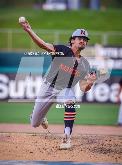 Thumbnail 3 in Marysville vs. Bradshaw Christian (@ Sutter Health Park) photogallery.