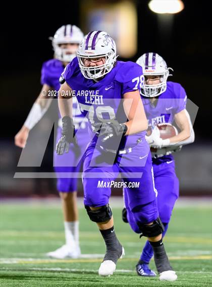 Thumbnail 3 in Wasatch @ Lehi (UHSAA 5A Quarterfinal) photogallery.