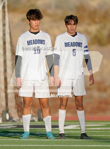 Thumbnail 2 in The Meadows School vs Virgin Valley (NIAA 3A Southern Region Quarterfinals) photogallery.
