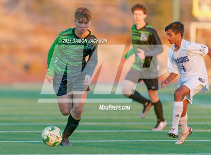Thumbnail 2 in The Meadows School vs Virgin Valley (NIAA 3A Southern Region Quarterfinals) photogallery.