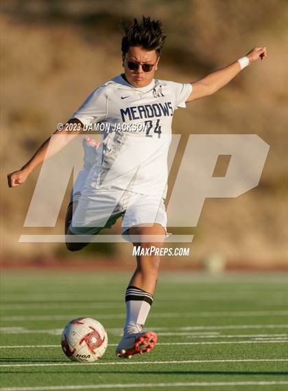 Thumbnail 2 in The Meadows School vs Virgin Valley (NIAA 3A Southern Region Quarterfinals) photogallery.