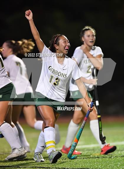 Thumbnail 2 in Cardinal Gibbons vs  East Chapel Hill (NCFHA Semifinal) photogallery.